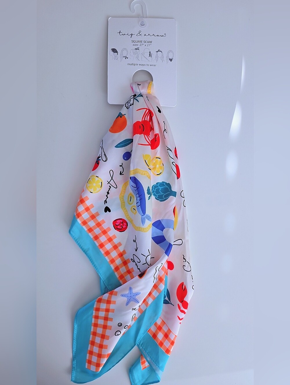 Beach-Themed Multicolor Scarf
